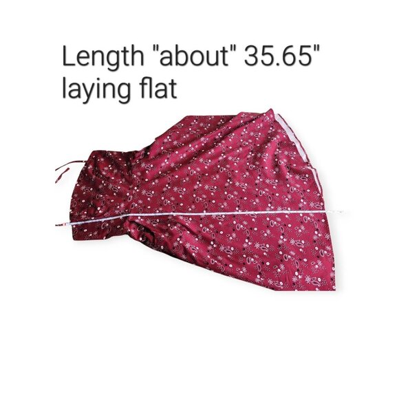 Collectif Burgundy Bandana Halter Dress Size M - Picture 8 of 10